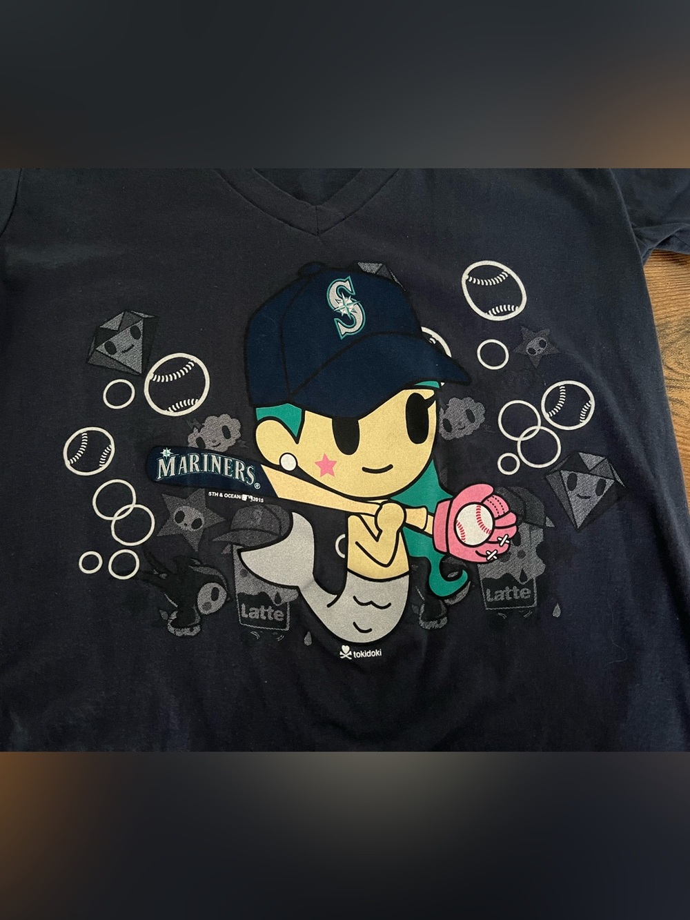 Tokidoki Mariners Mermaid Baseball League Tee XL - Picture 9 of 9